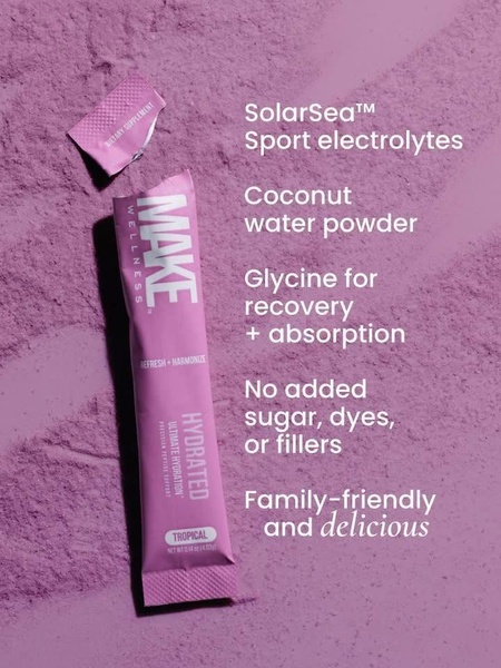 electrolyte powder, hydration supplement, electrolyte drink mix, sports electrolytes, hydration packet, electrolyte sticks, product launch, brand awareness, flat lay, minimalist, fresh, trustworthy, purple, pink